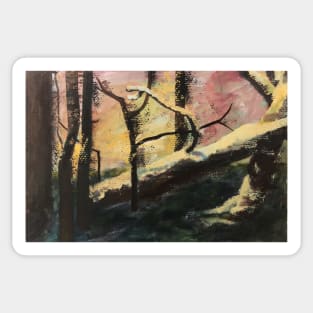 Abstract forest Sticker